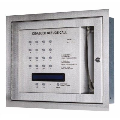 Kentec K41216FST Disabled Refuge 16 Line Central Unit with OLED Display - Loop Wired (Flush Mounting) Kentec K41216FST Disabled Refuge 16 Line Central Unit with OLED Display - Loop Wired (Flush Mounting)