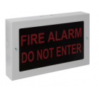 Kentec WK27102 Weatherproof Version Fire Alarm Do Not Enter - Red on Black 