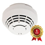 Kidde KE-DP3121W Excellence Series Intelligent Addressable Dual Optical Smoke/Heat Detector With ISO - White