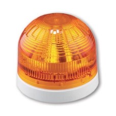 Klaxon PSB-0036 Sonos LED Beacon with Deep Base - White Body - Amber Lens 17-60v - PSB-0036
