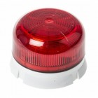 Klaxon QBS-0039 Xenon Flashguard Beacon with Red Lens 12/24v DC Low Profile