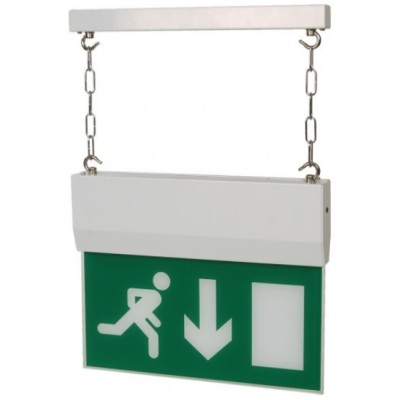 MP 8W Non-Maintained White Hanging Exit Sign IP20 MP 8W Non-Maintained White Hanging Exit Sign IP20