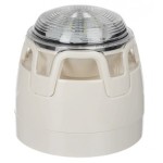 KAC CWSS-WW-W5 White Body Cool White Flash Sounder Strobe - IP65 Deep Base