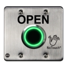 STI NT-SS202-EN No Touch stainless steel type 2 dbl-gang IR switch OPEN