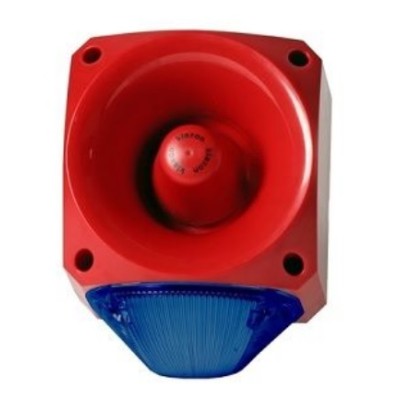 Klaxon PNC-0043 Nexus 105dB Sounder Beacon, Xenon Blue Lens 10-60v - (18-980655)