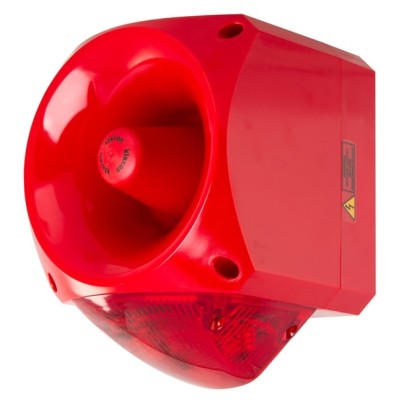 Klaxon Nexus 110dB Voice Sounder Red LED Beacon for Gas Extinguishing (PNV-0003) Klaxon Nexus 110dB Voice Sounder Red LED Beacon for Gas Extinguishing (PNV-0003)