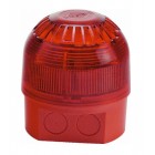 Klaxon PSB-0017 Sonos LED Beacon with Deep Base - Red Body - Red Lens 17-60v (18-980508)
