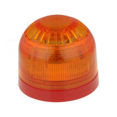 Klaxon Sonos Sounder Beacon 17-60v Amber Lens (Head Only) PSS-0073 Klaxon Sonos Sounder Beacon 17-60v Amber Lens (Head Only) PSS-0073