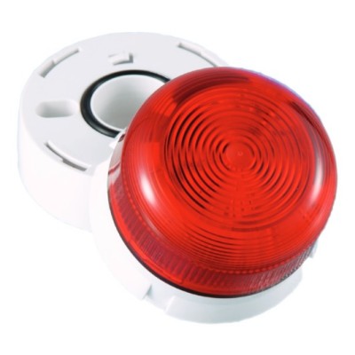 Klaxon QBS-0022 LED Flashguard Beacon with Red Lens 230v AC (45-712611)