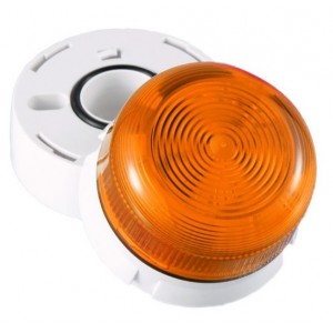 Klaxon QBS-0054 Xenon Flashguard Beacon with Amber Lens 12/24v DC - (45-713321)