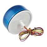 Klaxon QBS-0068 Flashguard Ultra Low Profile Blue Beacon (11-35v DC)