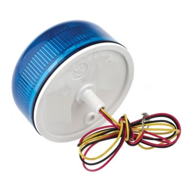 Klaxon QBS-0068 Flashguard Ultra Low Profile Blue Beacon (11-35v DC) Klaxon QBS-0068 Flashguard Ultra Low Profile Blue Beacon (11-35v DC)