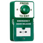 RGL Electronics DU-GB/PTE Dual Unit - Press To Exit - Stainless Steel Plate With Large Green Button