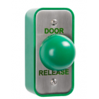 RGL Electronics EBGB/AP/DR Architrave Stainless Steel with Large Green Button - Surface Mounted