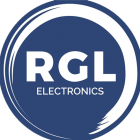 RGL Electronics EBB02/PFA Standard Stainless Steel Plate With Large Blue Button - Surface Mount