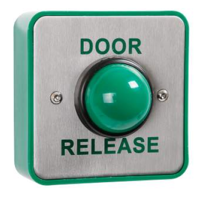 RGL Electronics EBGBWC02/DR Standard Stainless Steel With Large Green Button Surface Mount