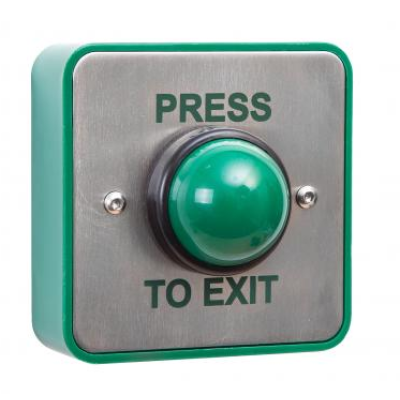 RGL Electronics EBGBWC02/PTE Standard Stainless Steel With Large Green Button Surface Mount