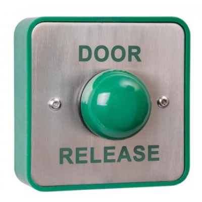 RGL Electronics EBGBWOC02/DR Standard Stainless Steel With Large Green Button (Without Collar)