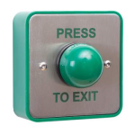 RGL Electronics EBGBWOC02/PTE Standard Stainless Steel With Large Green Button (Without Collar)