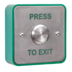 RGL Electronics EBSS02/PTE Stainless Steel Button - Surface Mounted With Vandal Resistant Button