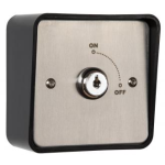 RGL Electronics KS-1 Key Switch Fitted In Stainless Steel Plate