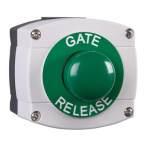 RGL Electronics WP66-G-GB/GR Weather Proof IP66 Rated Plastic Housing In Grey/Black With Large Green Button