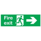 Right Fire Exit Sign (450mm x 150mm) Photoluminescent