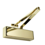 Rutland TS.3204.SLFB. PVDPVD Door Closer c/w Cover, Flatbar Armset – Polished Brass
