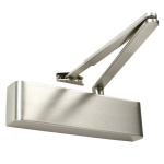 Rutland TS.9205.SRFB. SNPSNP Door Closer c/w Semi-Radius Cover, Flatbar Armset - Satin Nickel