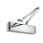 Rutland TS.9205BC.SRFB. PNPPNP Door Closer, BC c/w Flatbar Armset, Trimplate - Polished Nickel