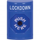 STI SS2400LD-EN S/Station Blue- Lge Oct. Push Button (key to reset) Lockdown