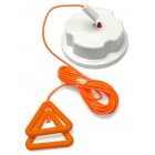 Nursecall Ceiling Pull Switch with Wipe Clean Cord & Re-Assurance Light