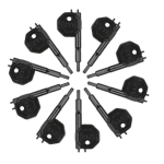 STI RP-K-10 ReSet Point Key – Black – Pack of 10