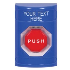 STI SS2405ZA-EN Stopper Station – Blue – Momentary – Illuminated – Custom Label