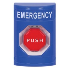 STI SS2402EM-EN S/Station- Blue-Push-Key-to-Reset Illuminated Emergency