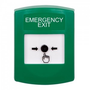 STI GLR101EX-EN Global ReSet Green - Emergency Exit Label - No Shield - DPDT