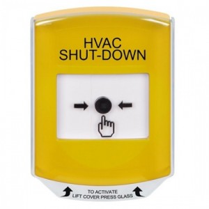 STI GLR221HV-EN Global ReSet Yellow - HVAC Shut-Down With Shield - DPDT