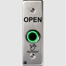 STI NT-SS002-FR No Touch SS slimline mullion IR switch surface set OPEN