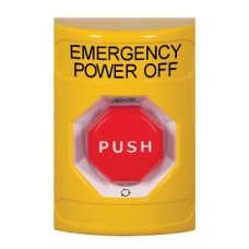 STI SS2209PO-EN S/Station Yellow- Push& Turn octagon Illuminated Emergency Power Off