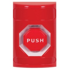 STI SS2001ZA-EN S/Station – Red – Push & Turn-Reset Custom Label