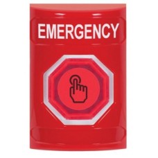 STI SS2006EM-EN Stopper Station – Red – Momentary Illumination Button – Emergency Label