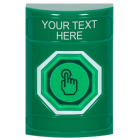 STI SS2106ZA-EN Stopper Station-Green No Cover Momentary – Illuminated – Custom Text