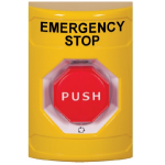 STI SS2209ES-EN Stopper Station Yellow - Push&turn Octag. Illum. Button – Emergency Stop Text