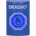 STI SS2406EM-EN S/Station-Blue- Momentary illum button Emergency