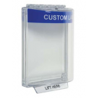 STI STI-13030CB Universal Stopper –Blue – With Sounder – Flush – Custom Label -- 12-24VDC 