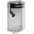 STI STI-13030CK Universal Stopper – Black – With Sounder – Flush – Custom Label - 12-24VDC