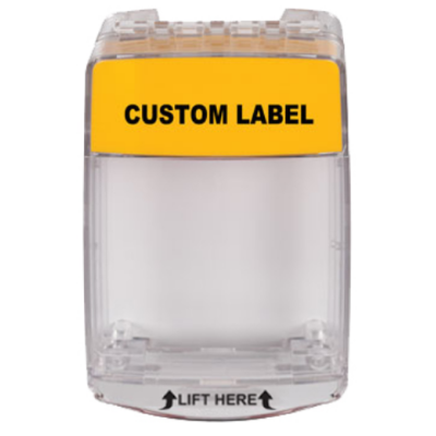 STI STI-15C10CY Euro Stopper - Surface - 32mm - Yellow Shell - Custom Text