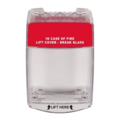 STI STI-15C30FR Euro Stopper - Surface - 32mm Spacer - Red - Horn/Relay – Fire Label