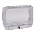 STI STI-7710 Polycarbonate Cover with Open Back Box and Lock (Key Trapped)