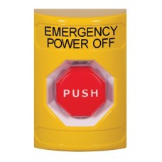 STI SS2205PO-EN S/Station- Yellow- Momentary Illumination Emergency Power Off